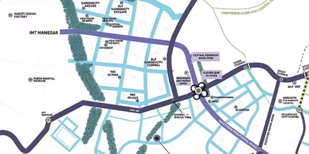 Location map for Luxury TDI Connaught Estate Ludhiana